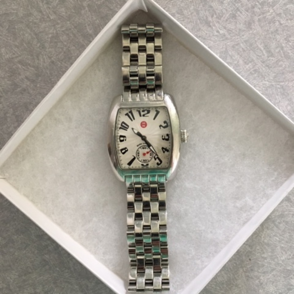 MICHELE MW02A00 WOMENS MINI URBAN STAINLESS STEEL